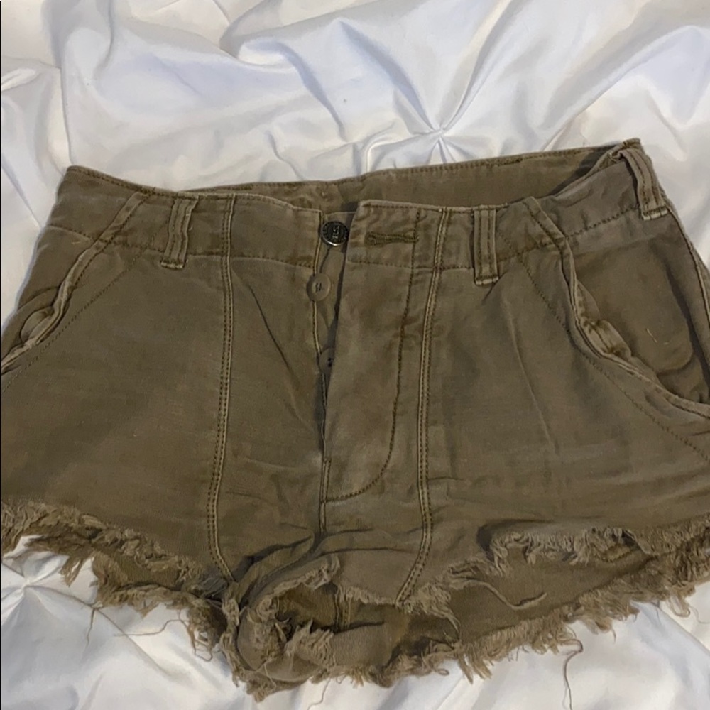 Free People Sage Green Shorts